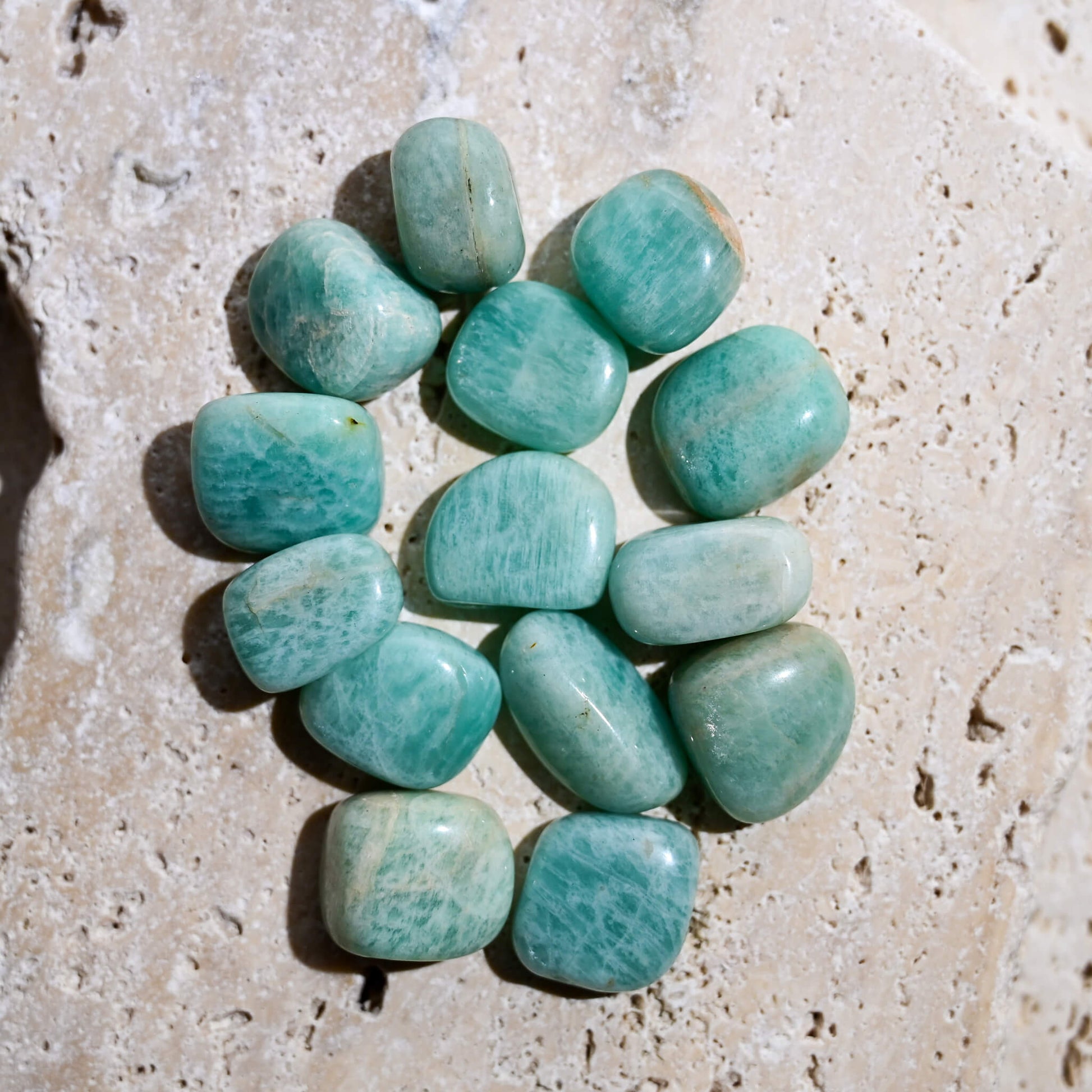 Amazonite Tumble Stones by Maison Etherique