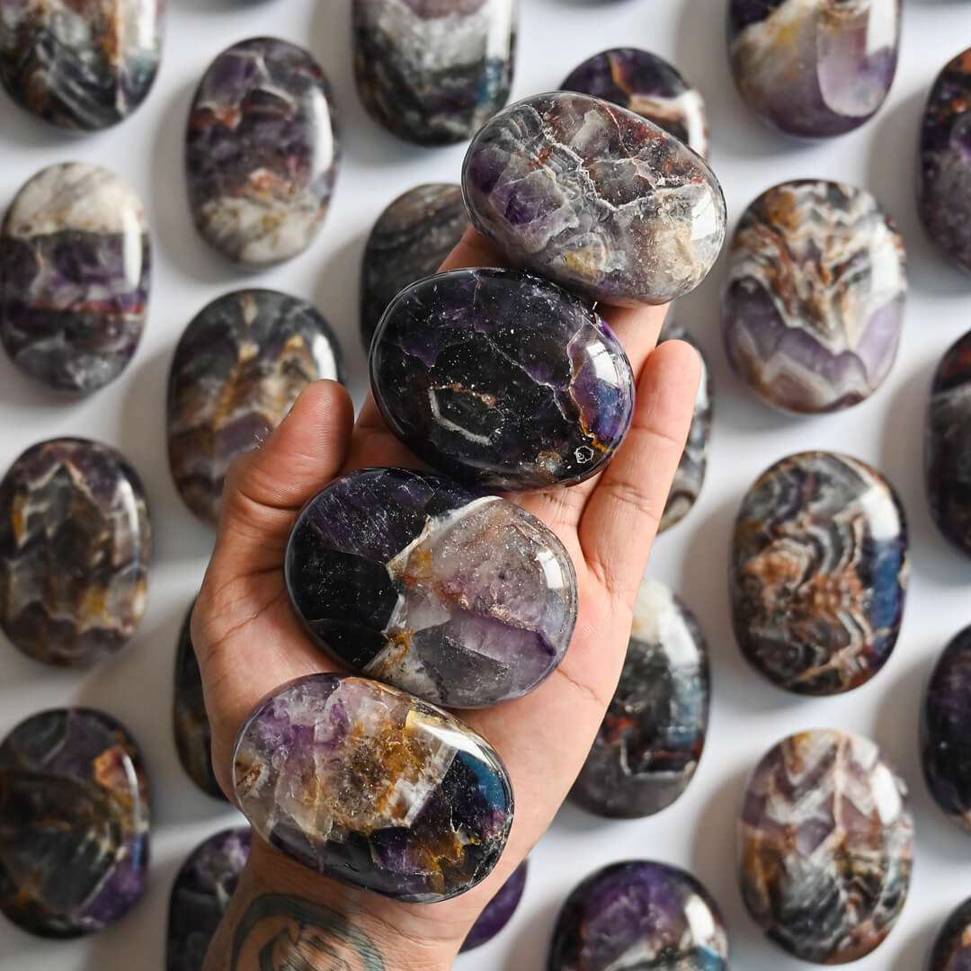 Amethyst Palm Stones on hand