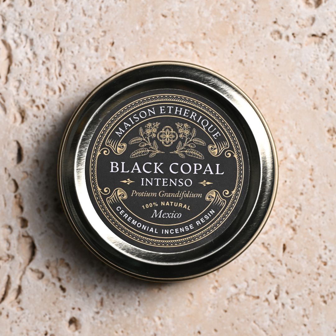 A closed pack of Black Copal Intenso