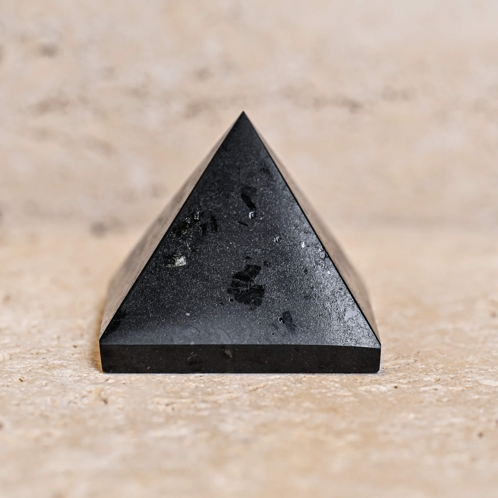 Black Tourmaline Crystal Pyramid for protection