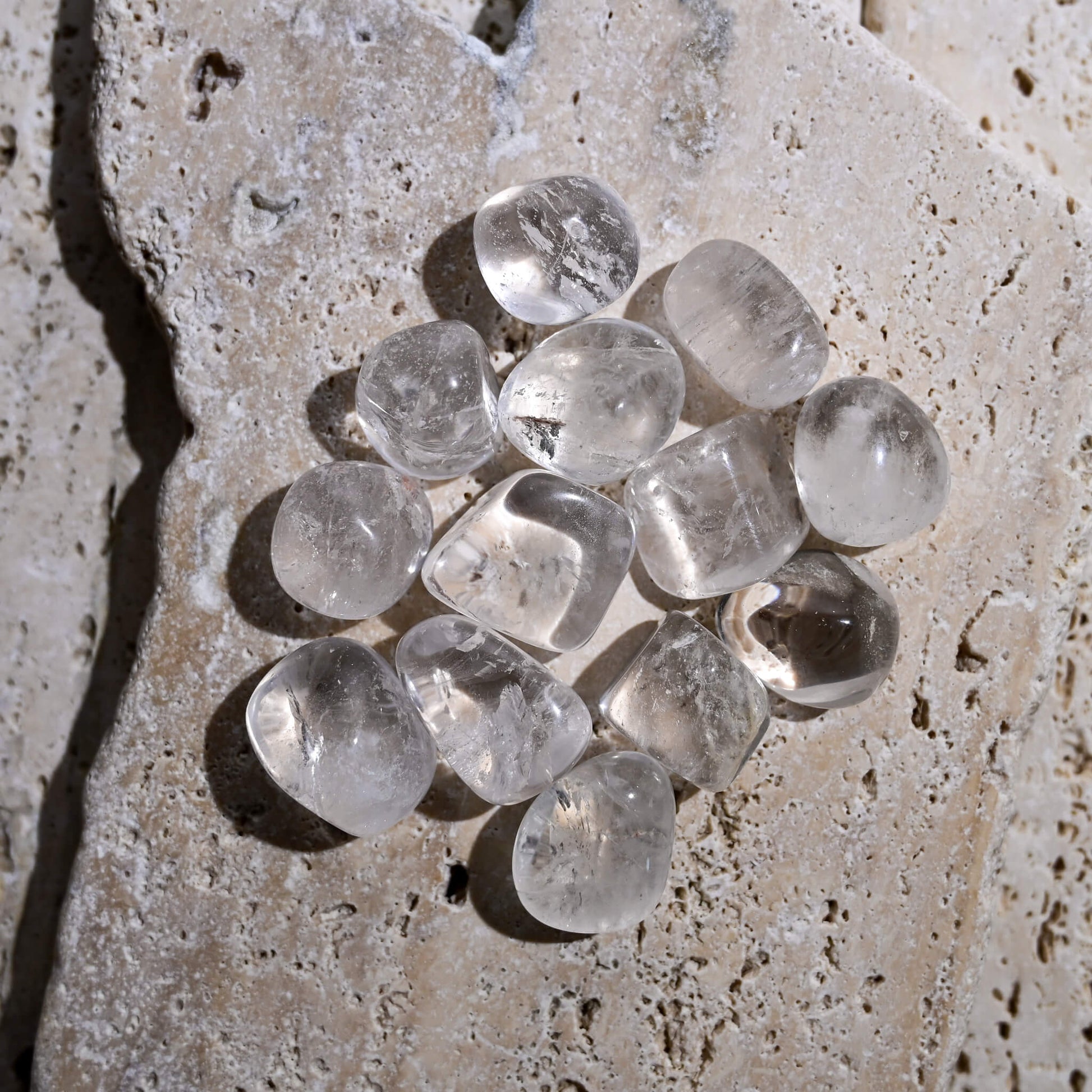 Clear Quartz Tumbled Stones 