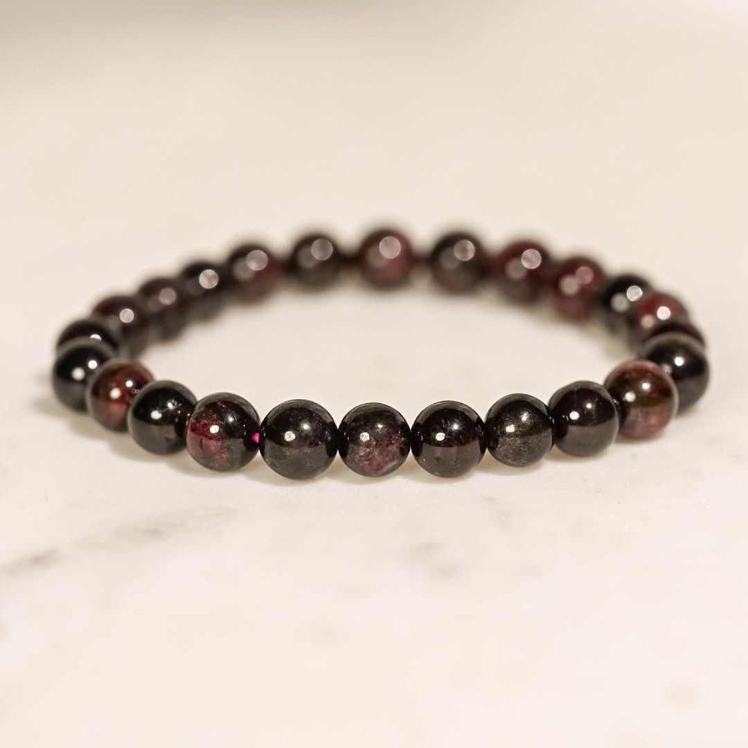 Garnet Crystal Bracelet by Maison Etherique