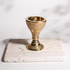 Incense Burner- Brass with Floral Design