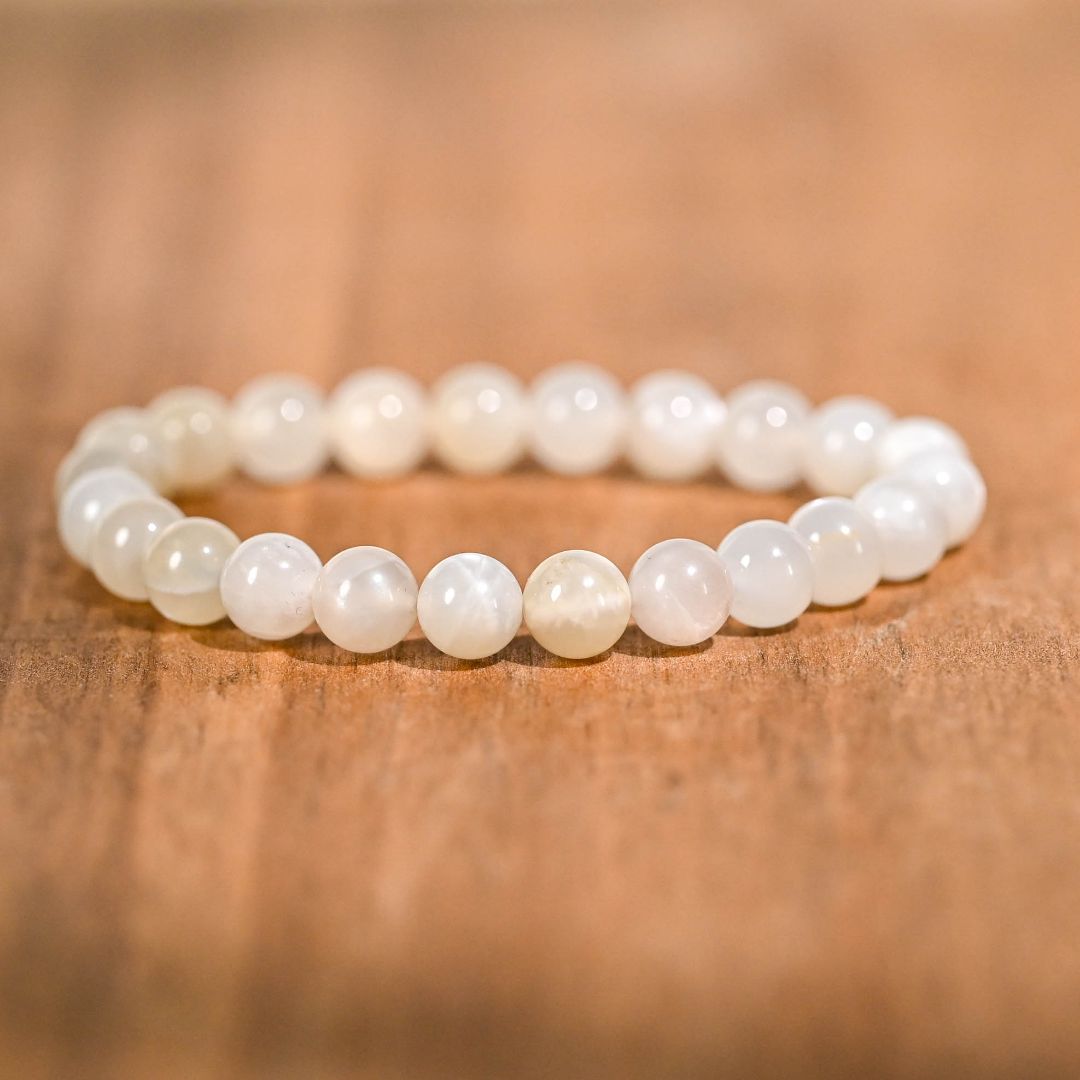 Moonstone Crystal Bracelet by Maison Etherique