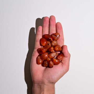 Handful of Red Carnelian Tumbled Stones 