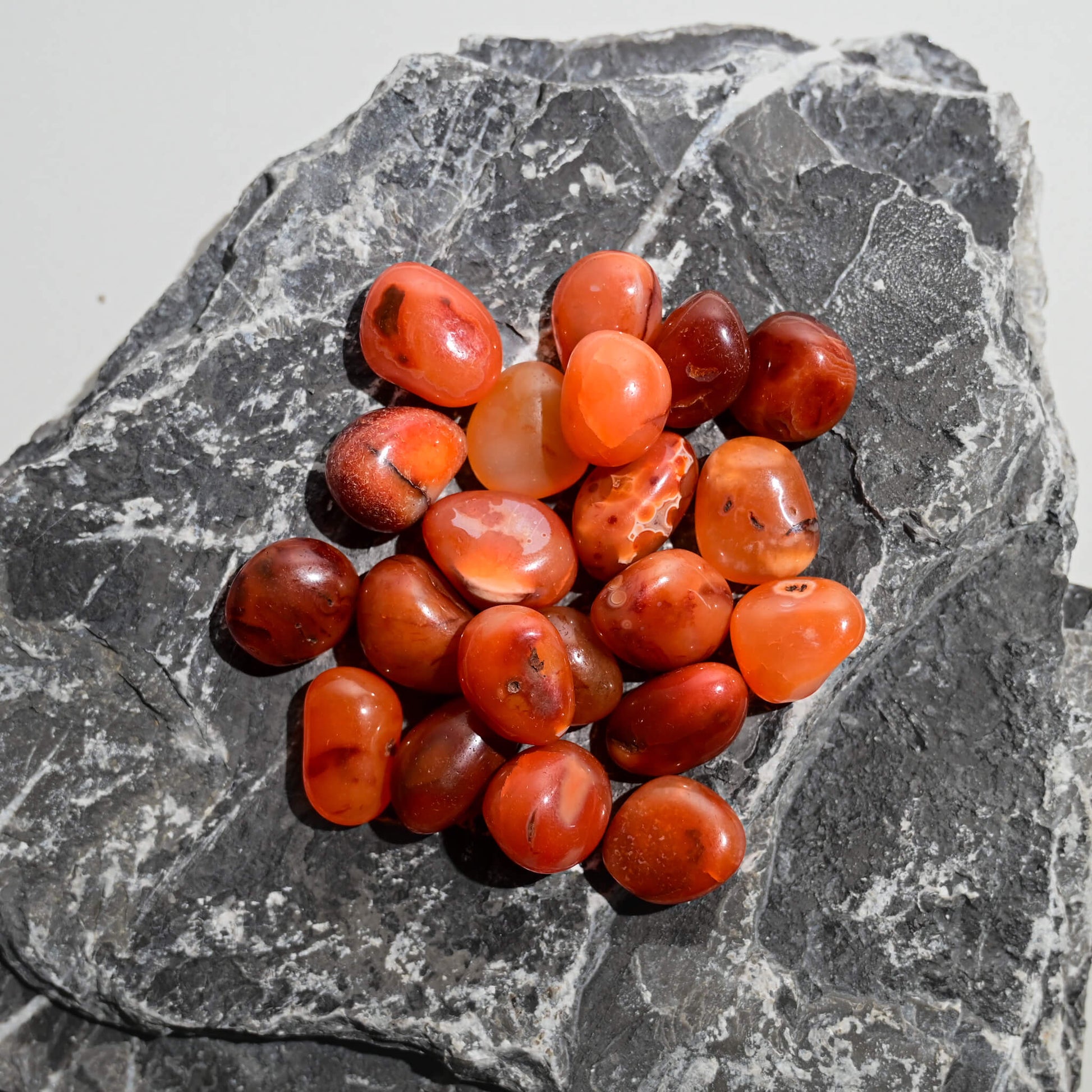 Red Carnelian Tumbled Stones by Maison Etherique