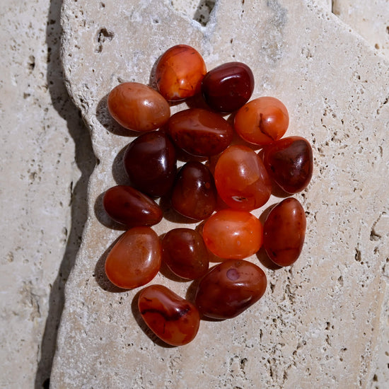 Red Carnelian Tumbled Stones 