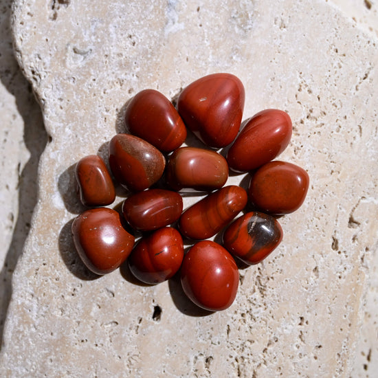 Red Jasper Tumbled Stones by Maison Etherique