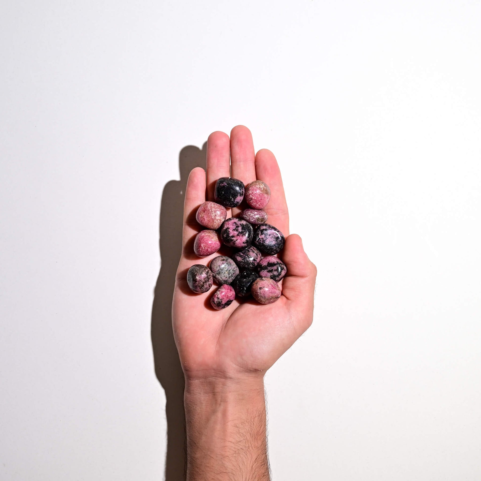 Handful of Rhodonite Tumbled Stones 