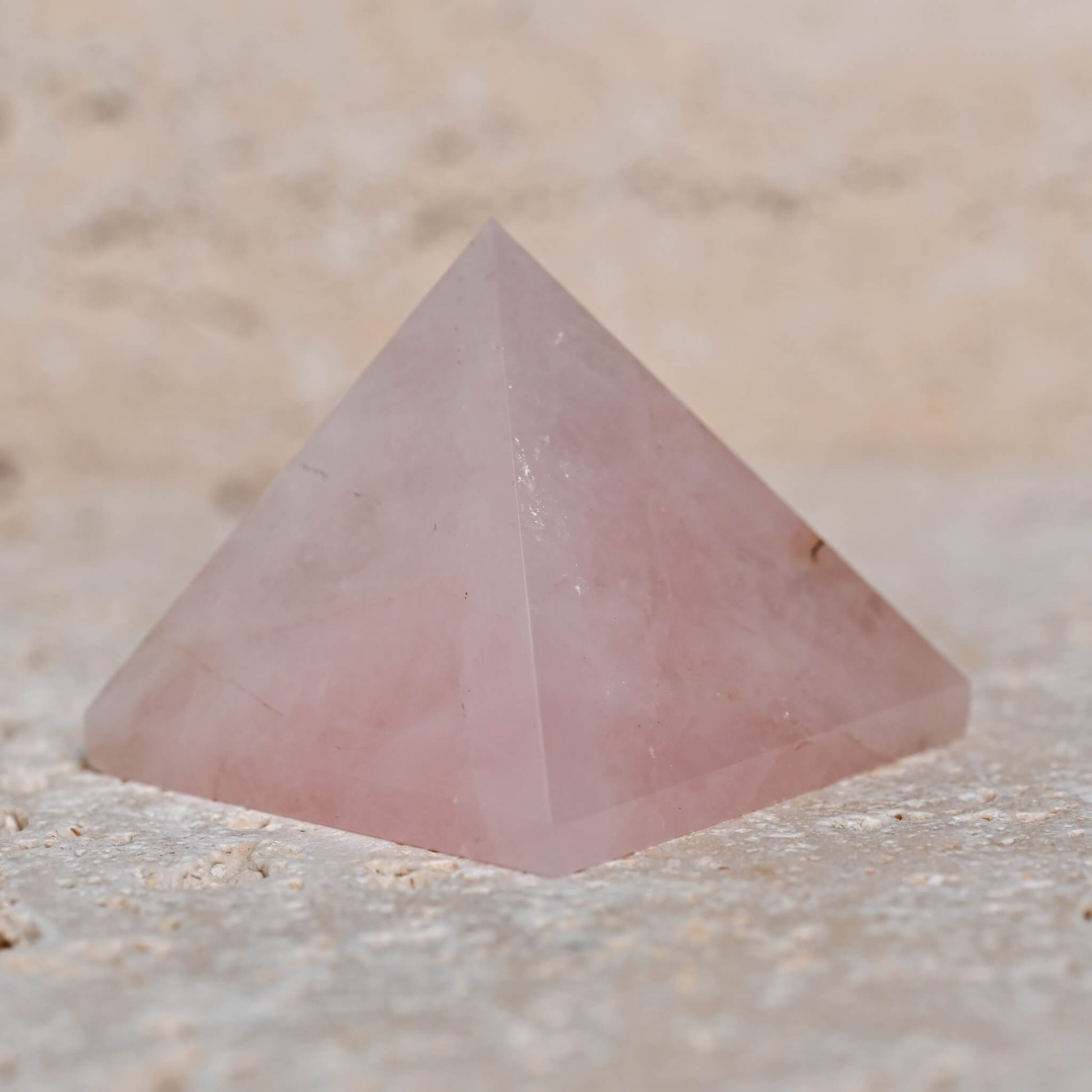 Rose Quartz Crystal Pyramid by Maison Etherique 