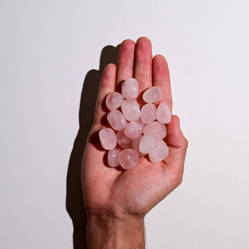 Handful of Rose Quarz Tumbled Stones 