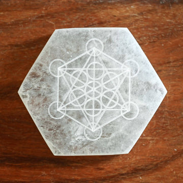 Selenite Grid plate Metatron