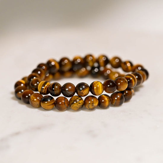 Tiger Eye bracelets of table